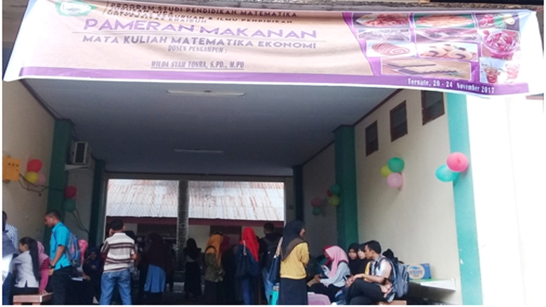 Mahasiswa Prodi Pendidikan Matematika Adakan Pameran Makanan