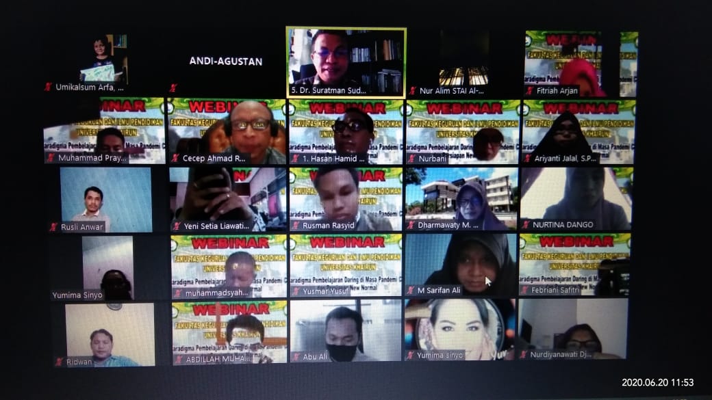 FKIP UNKHAIR Gelar Webinar Pendidikan Lewat Online
