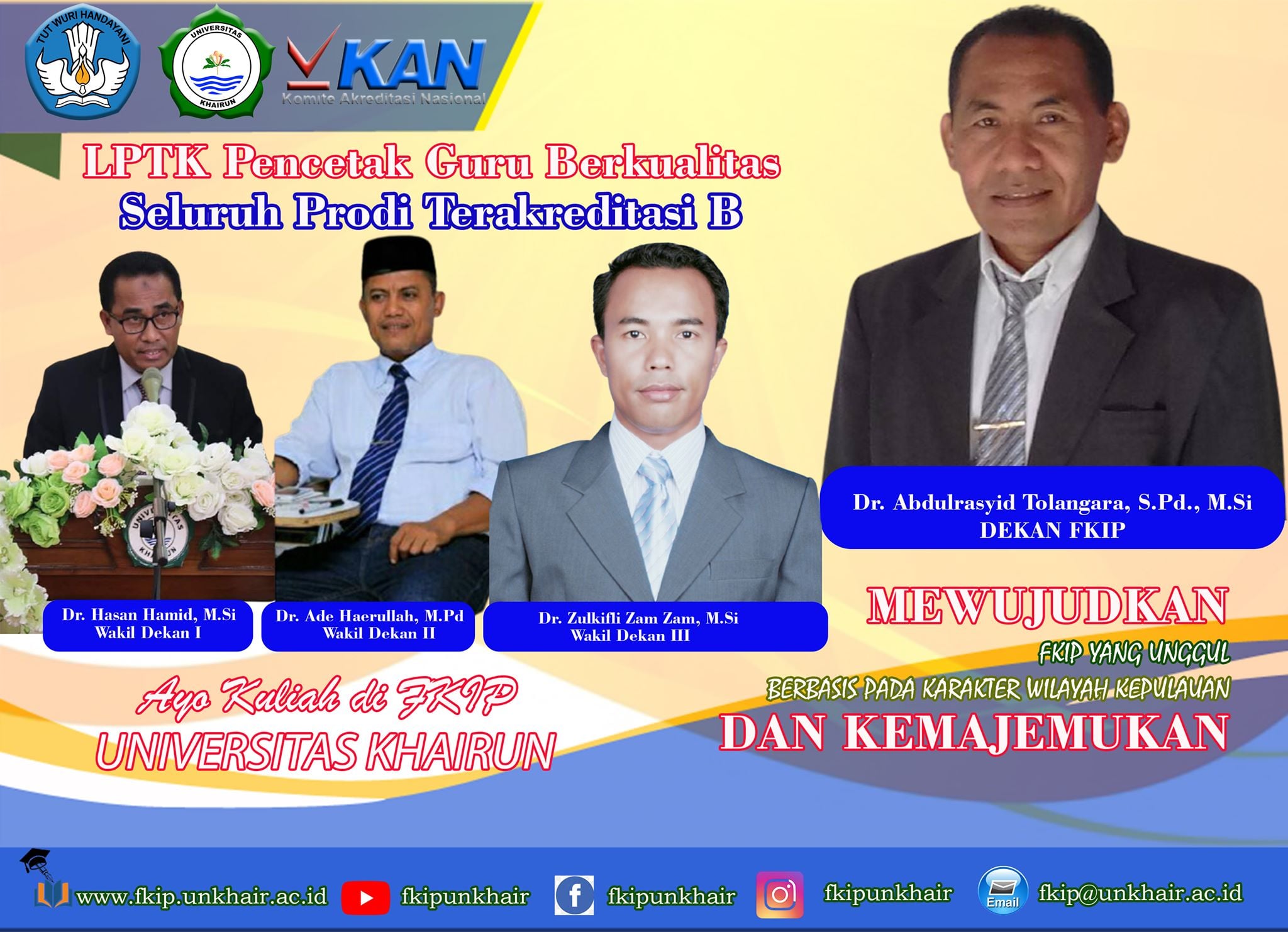 Website 10 Program Studi Fakultas Keguruan dan Ilmu Pendidikan Universitas Khairun