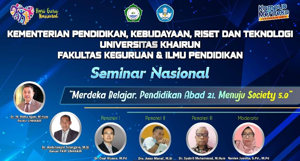 FKIP UNKHAIR Akan Menggelar Seminar Nasional Hari Guru 24 November 2021