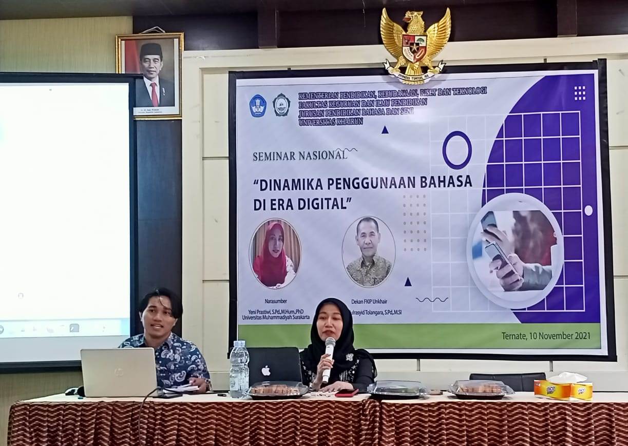 Jurusan Pendidikan Bahasa dan Seni FKIP UNKHAIR Gelar Seminar Nasional
