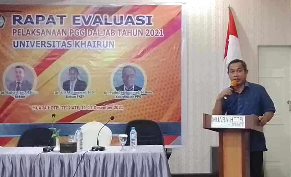 Rapat Evaluasi Pelaksanaan PPG Dalam Jabatan Tahun 2021 LPTK Universitas Khairun