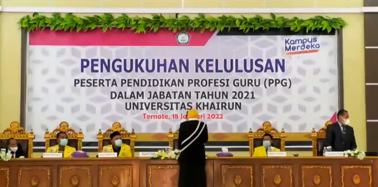 640 Alumni Mahasiswa PPG  Dalam Jabatan Tahun 2021 Dikukuhkan