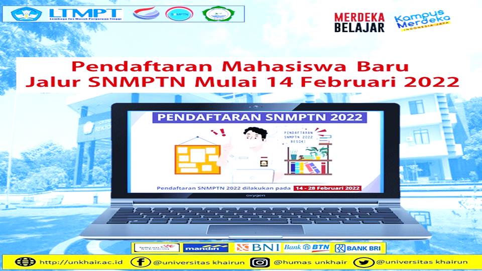 Pendaftaran Mahasiswa Baru Jalur SNMPTN di Buka Hari ini 14 Januari Tahun 2022