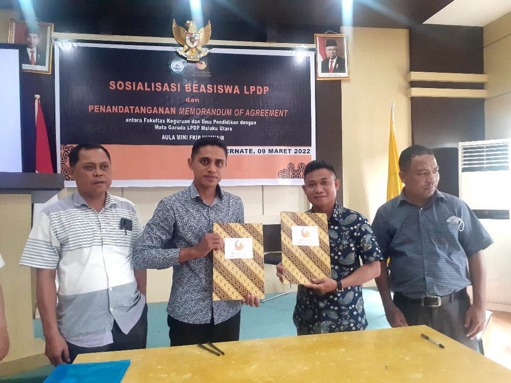 Fkip Unkhair MoA Dengan Mata Garuda Maluku Utara Sekaligus Sosialisasi Beasiswa LPDP