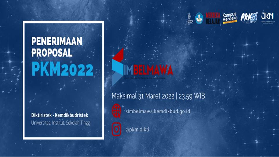 Tawaran Program Kreativitas Mahasiswa Tahun 2022 Diktiristek