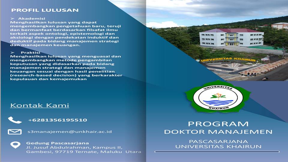 Pendaftaran Mahasiswa Baru Program Doktor Manajemen Resmi Dibuka