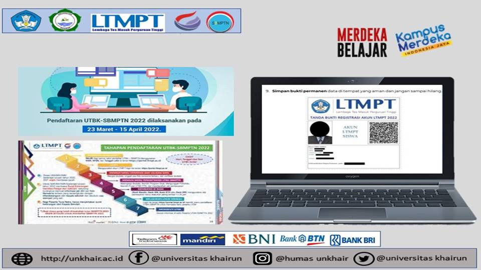 Pendaftaran Mahasiswa Baru Gelombang II Jalur UTBK-SBMPTN Mulai 23 Maret - 15 April Tahun 2022