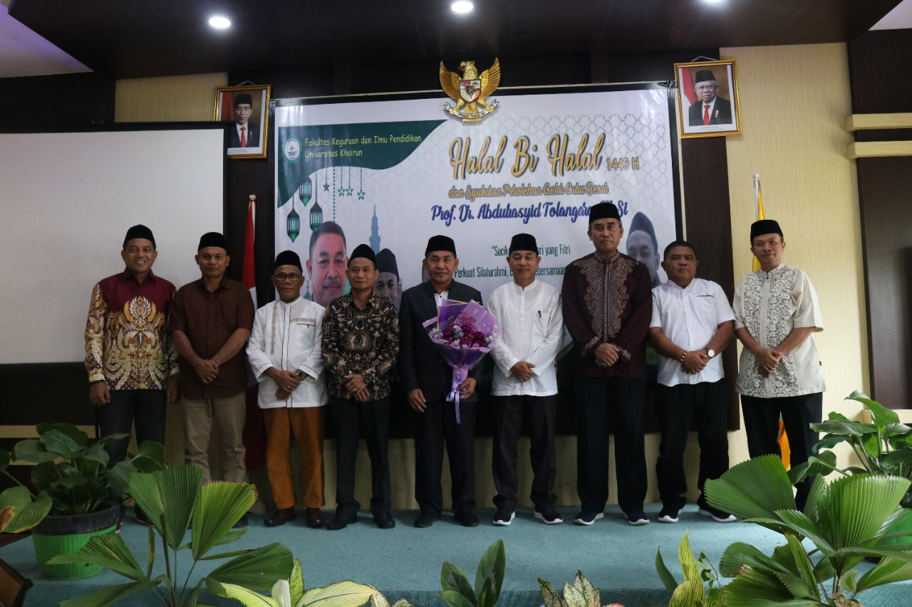 Keluarga Besar FKIP Gelar Halal Bi Halal dan Syukuran Perolehan Jabatan Profesor atau Guru Besar "Prof. Dr. Abdulrasyid Tolangara, M.Si"