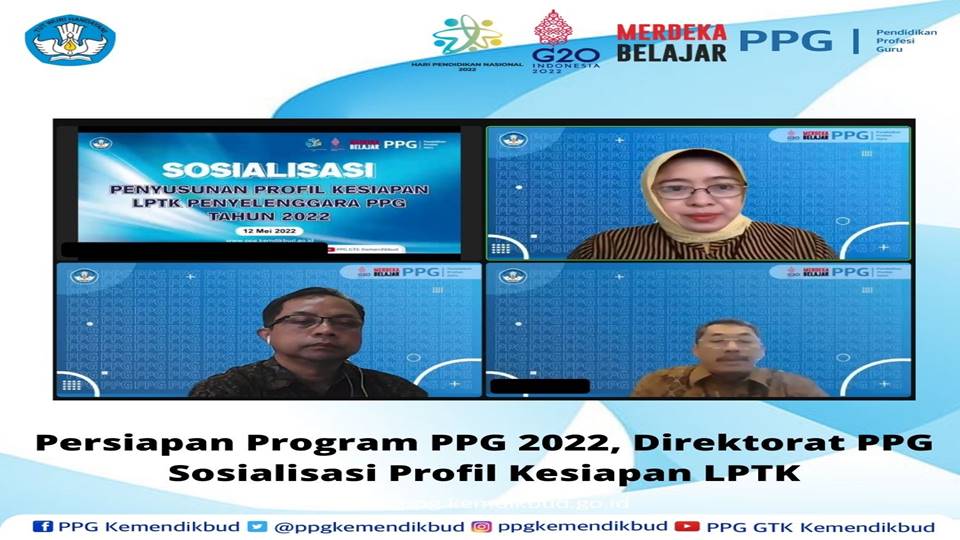 Direktorat PPG Adakan Sosialisasi Profil Kesiapan LPTK Dalam Persiapan Program PPG 2022