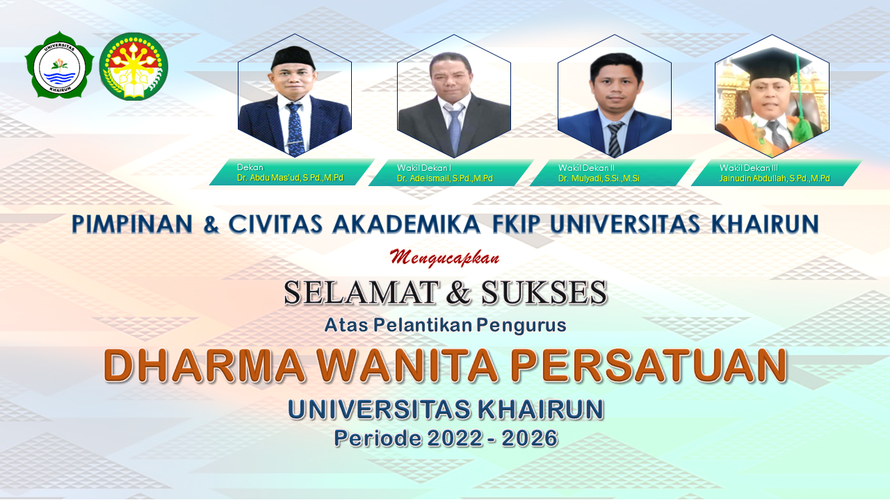 Selamat dan Sukses atas Pelantikan Dharma Wanita Persatuan Universitas Khairun Periode 2022-2026