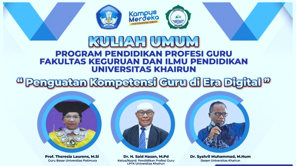 Kuliah Umum "Penguatan Kompetensi Guru di Era Digital" PPG Dalam Jabatan Tahun 2022