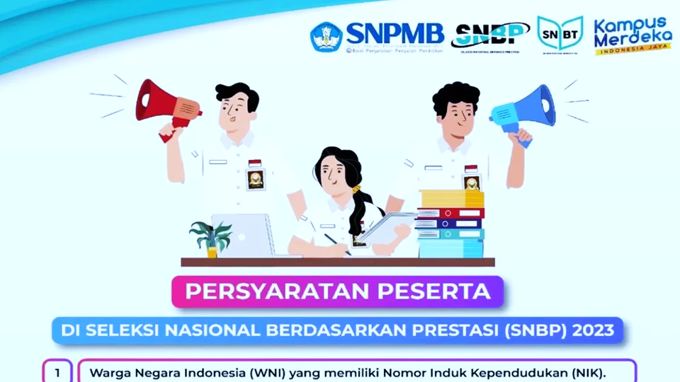 Pendaftaran Mahasiswa Baru Seleksi Nasional Berdasarkan Prestasi Tahun 2023 Telah Dimulai