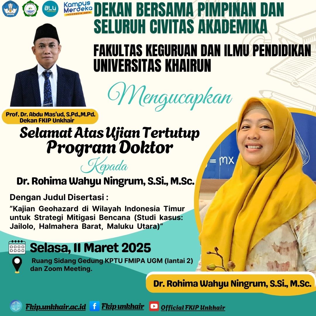 Selamat dan Sukses atas Ujian Tertutup Program Doktor Dr. Rohima Wahyu Ningrum