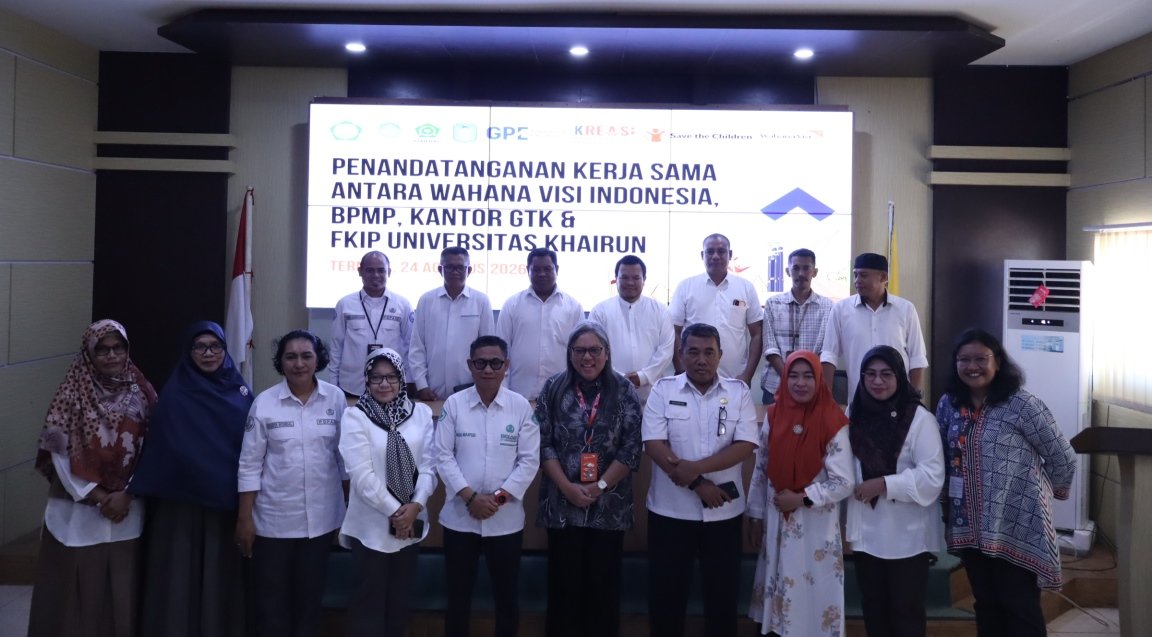 Perkuat Mutu Pendidikan, FKIP Unkhair Jalin Kerja Sama dengan Wahana Visi Indonesia, BPMP, dan Kantor GTK