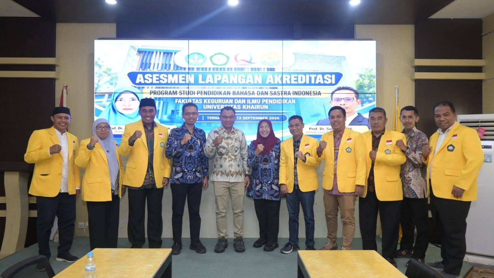 Program Studi Pendidikan Bahasa dan Sastra Indonesia FKIP Unkhair Jalani Asesmen Lapangan Akreditasi LAMDIK